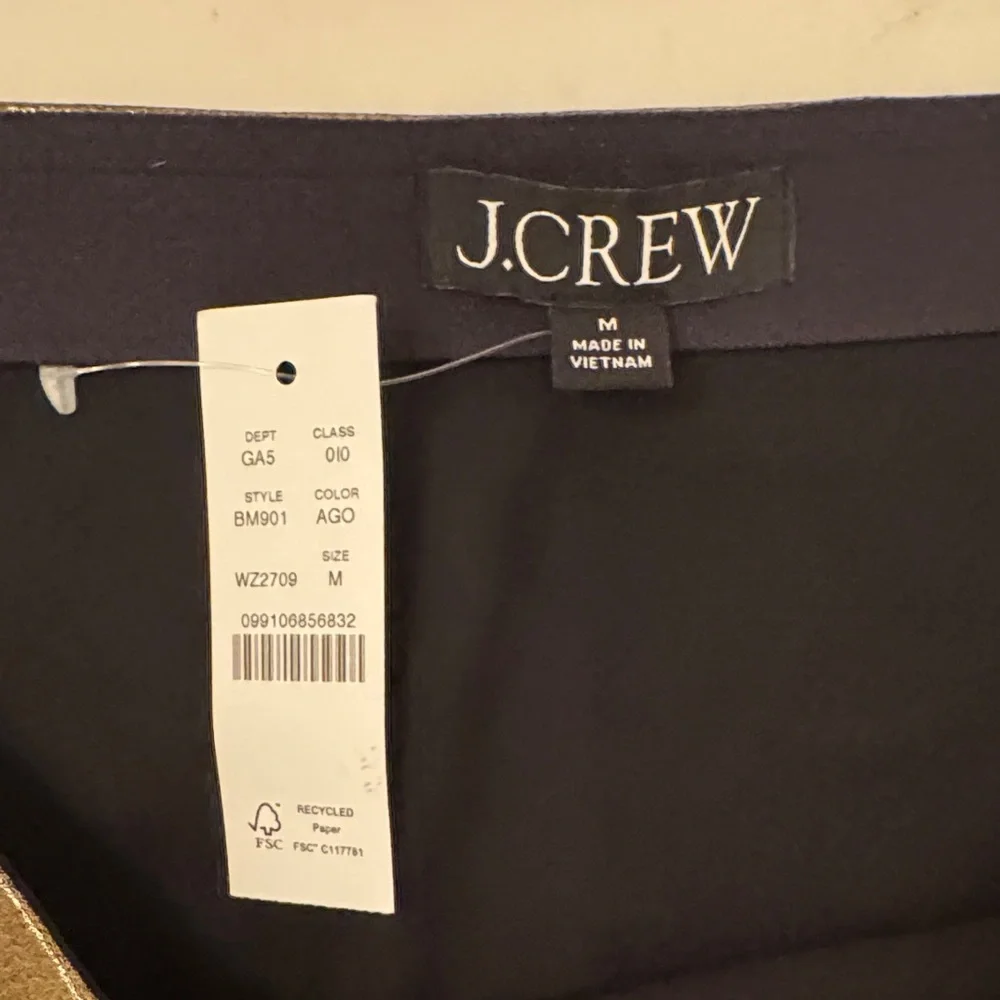 J. Crew Gwyneth Gold Lame Skirt - Picture 2 of 3